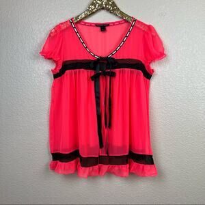 Victoria’s Secret • Mesh Babydoll Cami Top